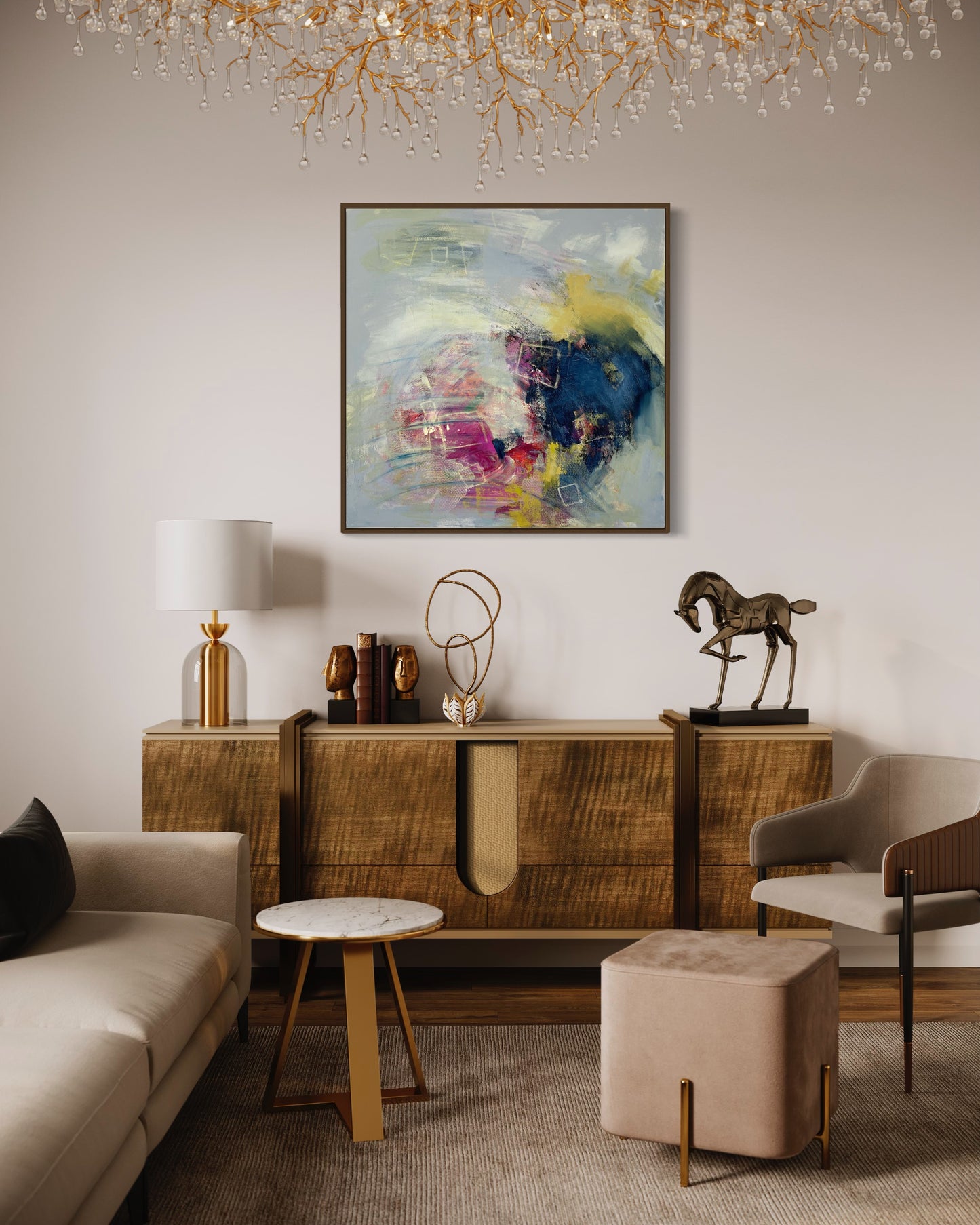 “Solitary Poem” 100x100cm