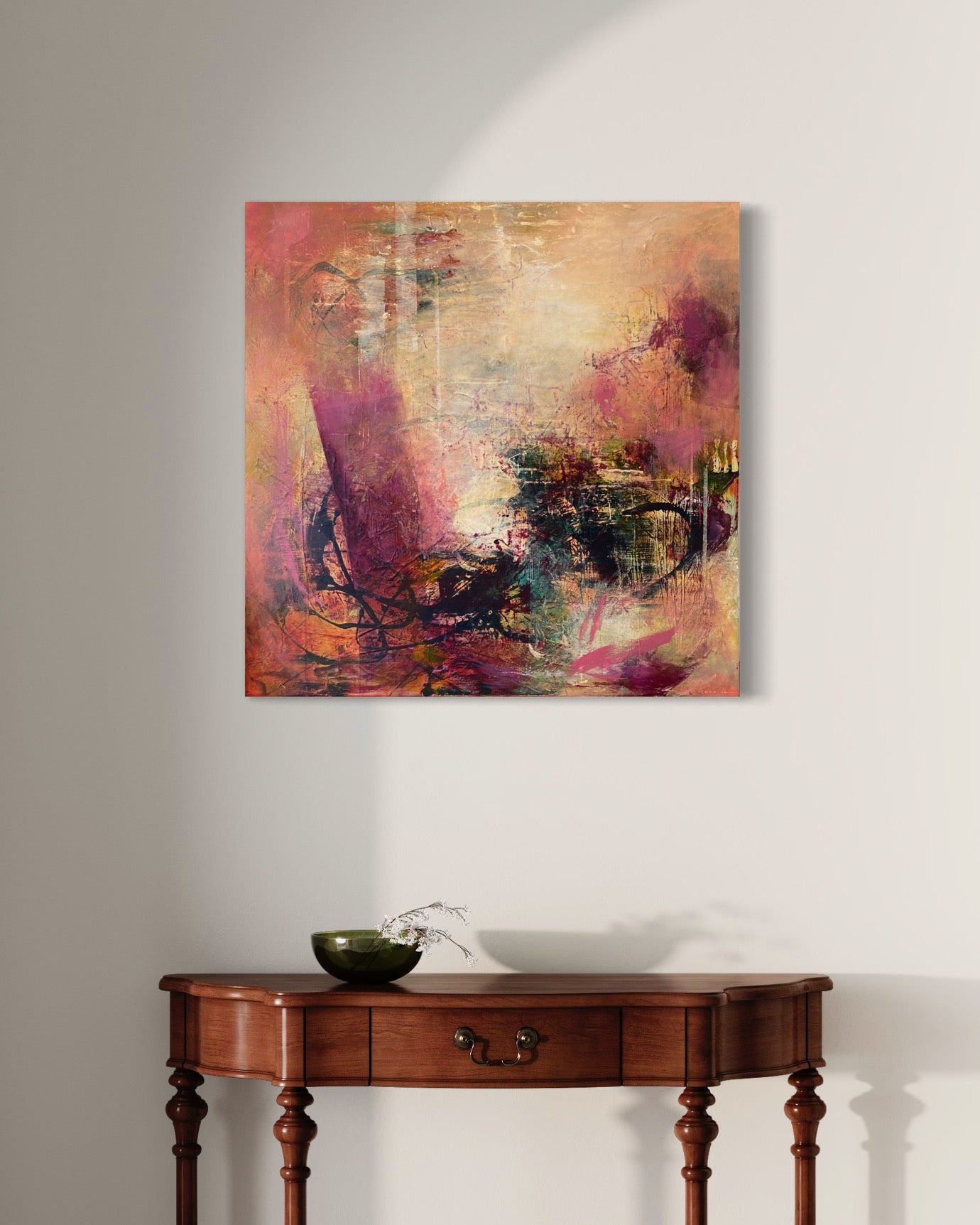 Stay A While (90x90cm)