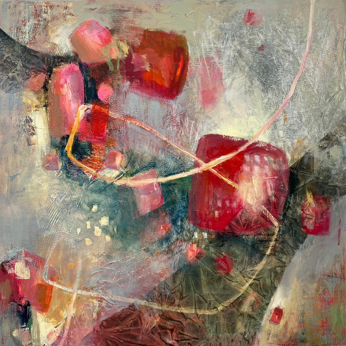“Don’t Let Them Tame You” 110x110cm 🔴